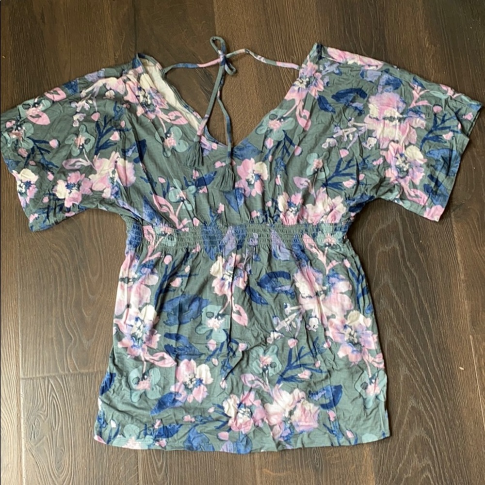 Jessica Simpson Floral MATERNITY Top